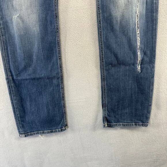 Diesel jeans mens 34x32 Fits 36x33 Blue Safado Regular Slim Straight Vintage y2k - Picture 2 of 15